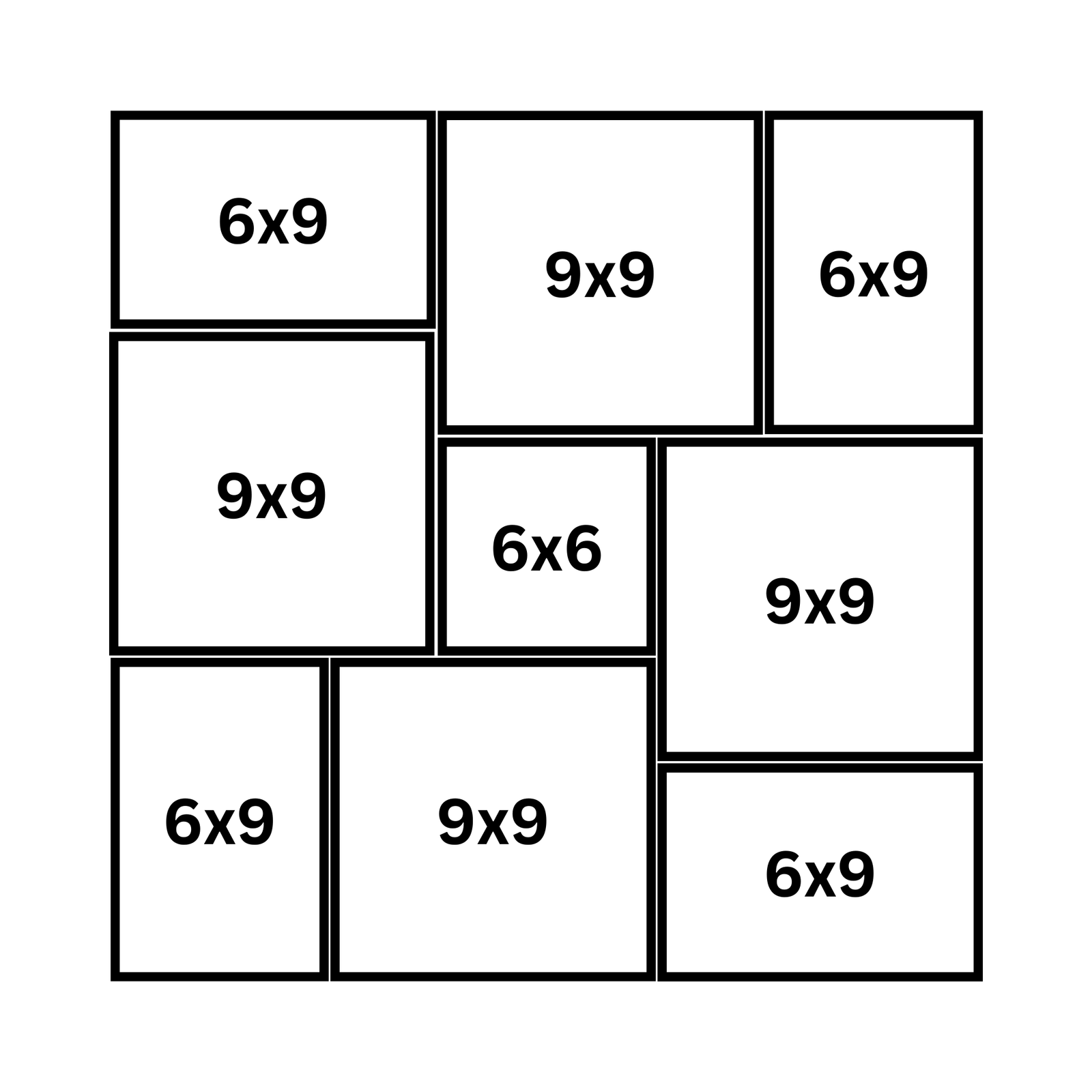 Magnetic Gallery Wall - 2x2 Feet