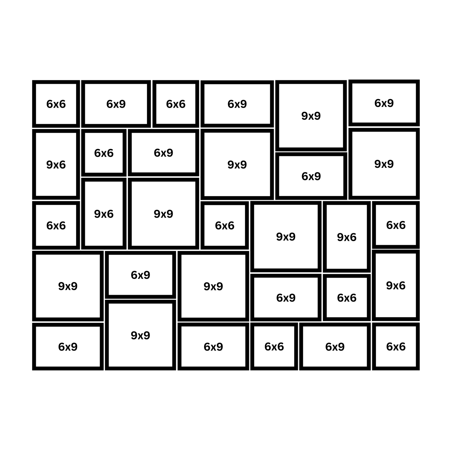 Magnetic Gallery Wall - 3x5 Feet