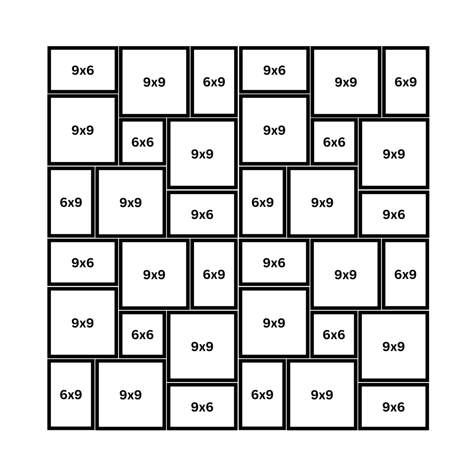 Magnetic Gallery Wall - 4x4 Feet