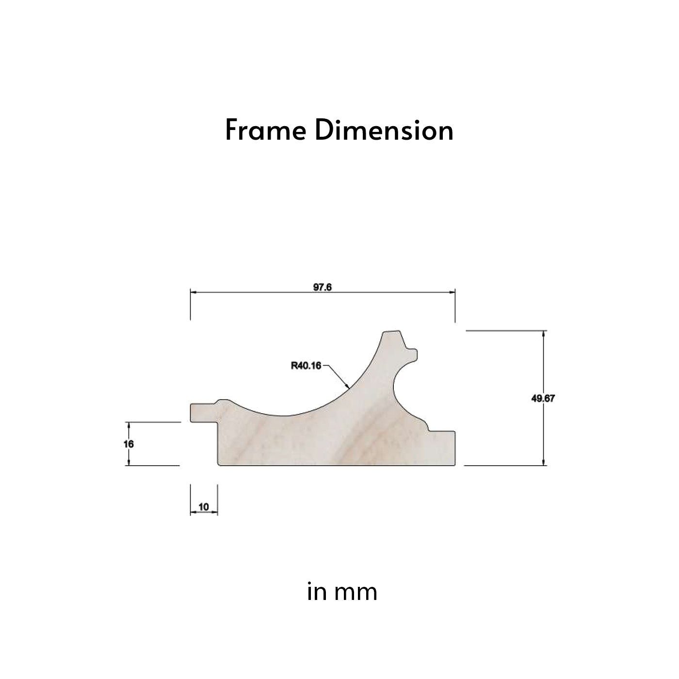 Granada Frame - Solid Wood